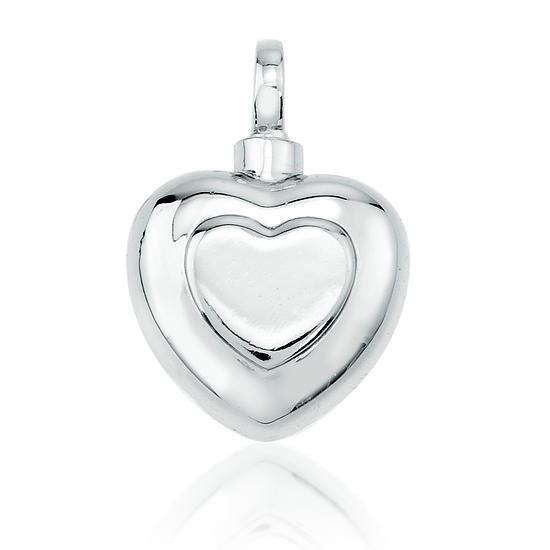 925 Silver Double Heart Pendant